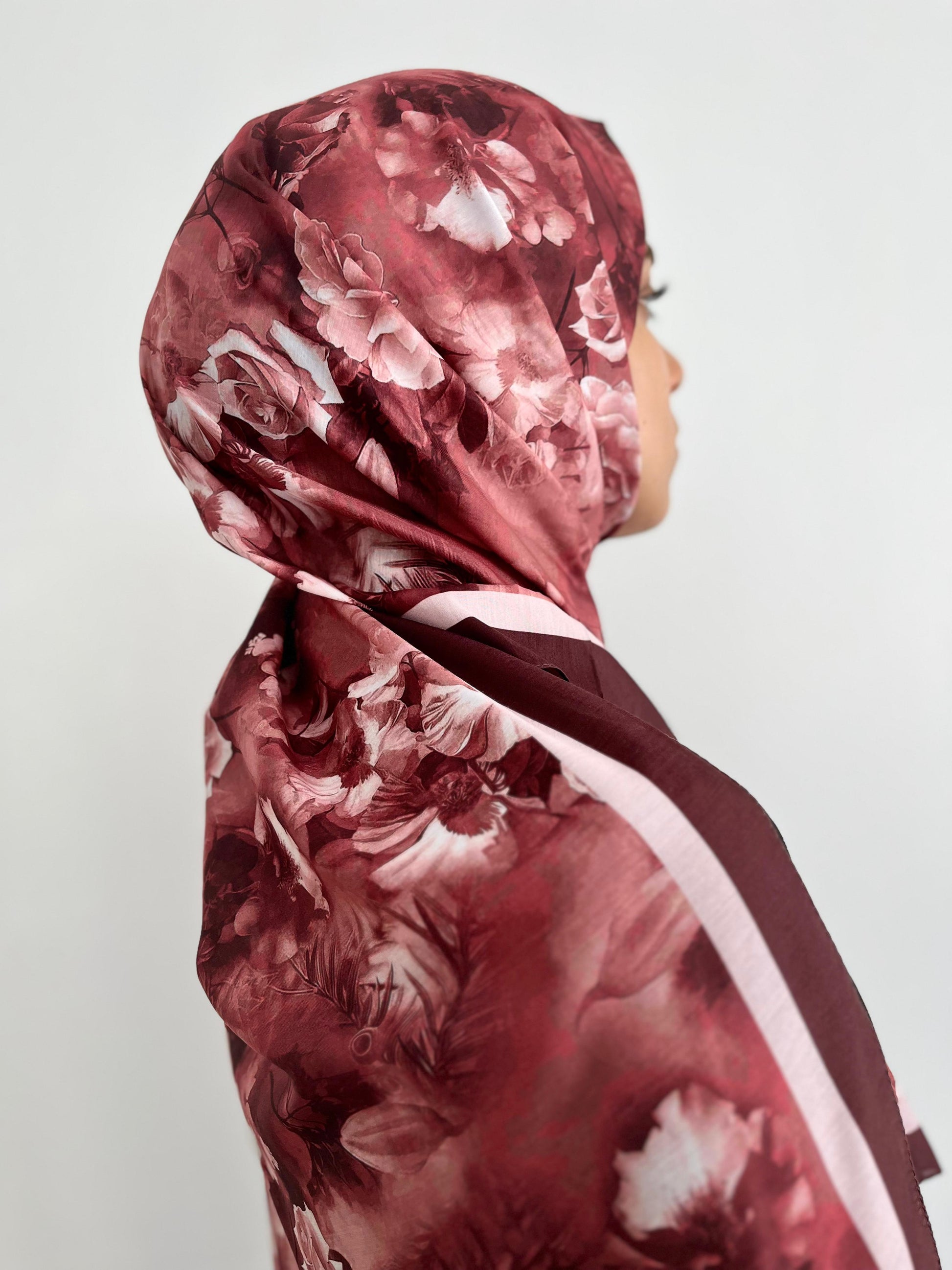 Flower Desen İpeksi Şal