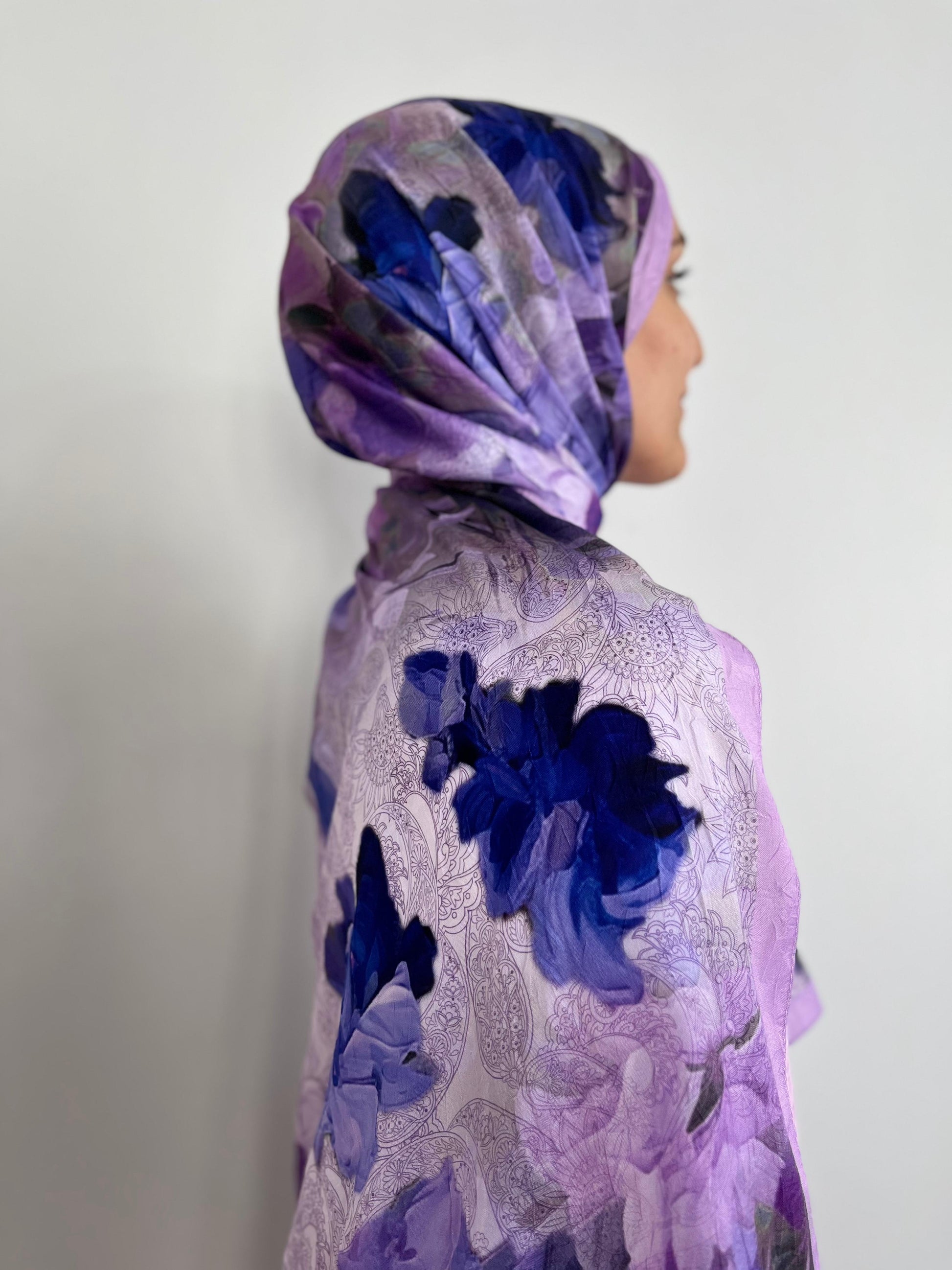 Flower Desen İpeksi Şal