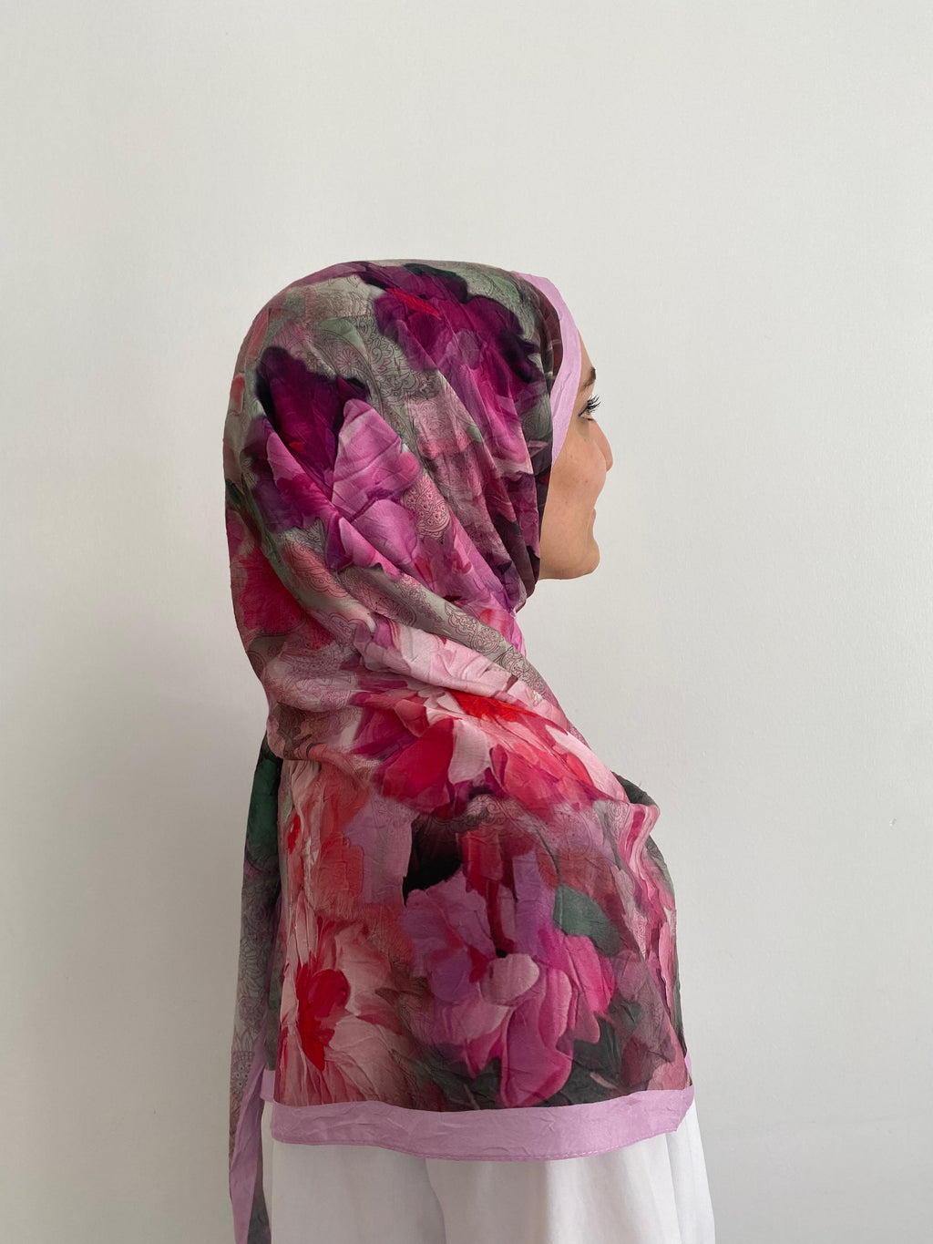 Flower Desen İpeksi Şal