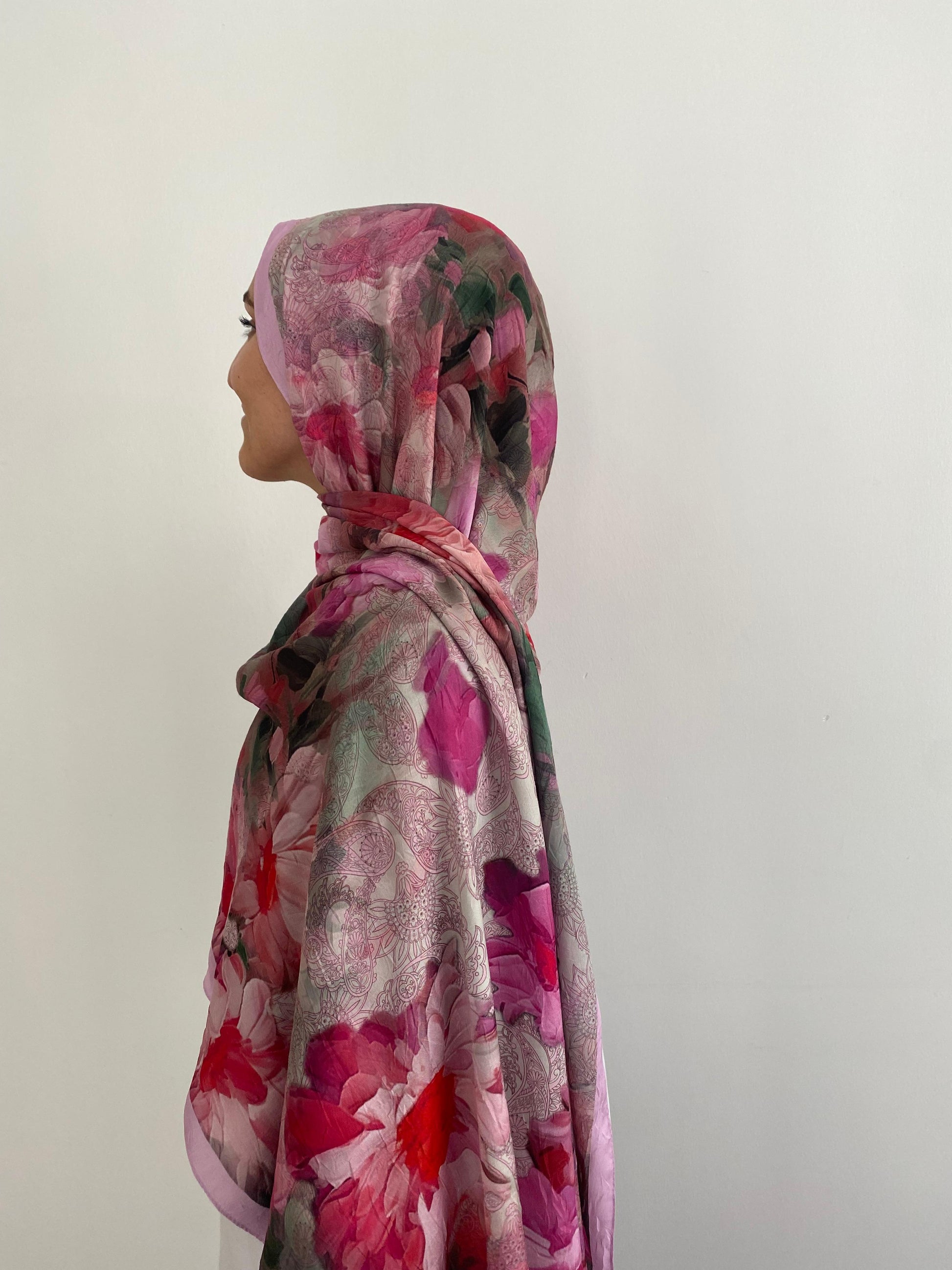 Flower Desen İpeksi Şal
