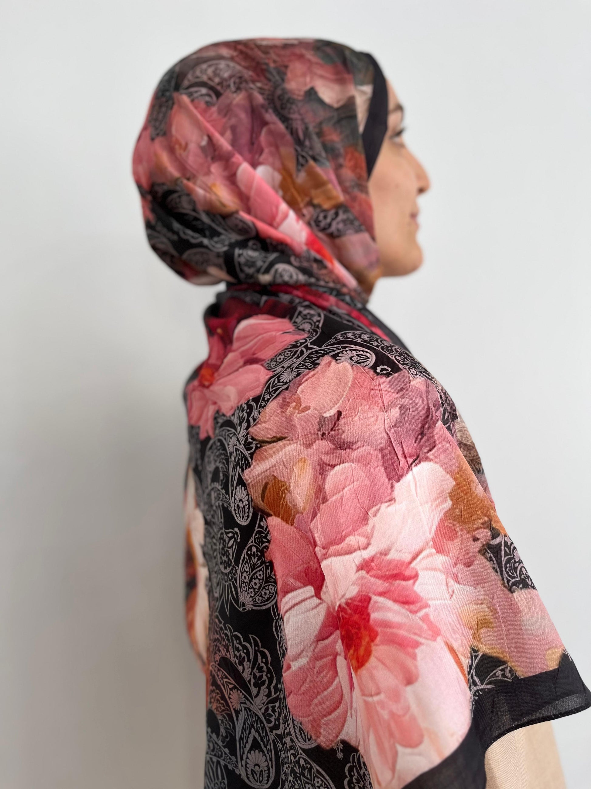 Flower Desen İpeksi Şal