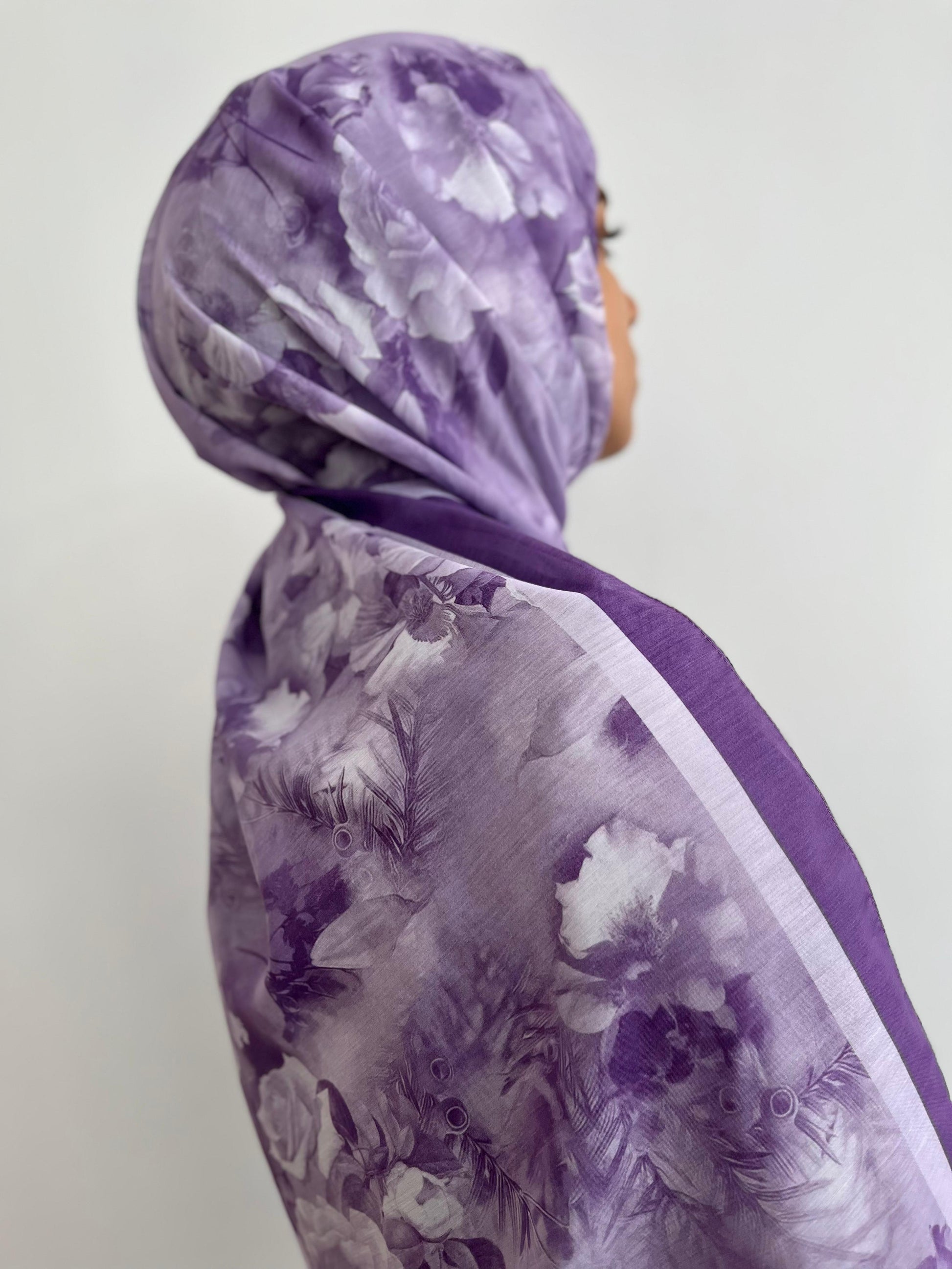 Flower Desen İpeksi Şal