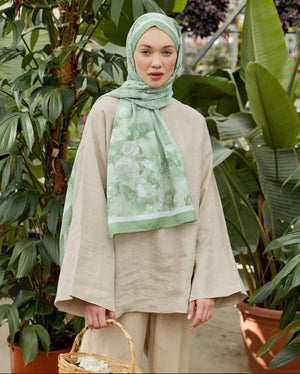 Flower Desen İpeksi Şal